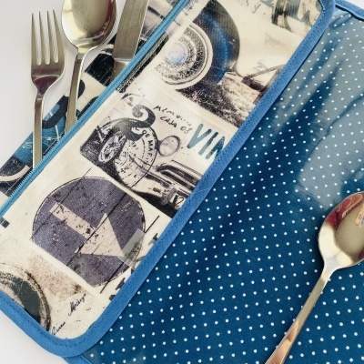 Individual de Refeição com porta talheres #010