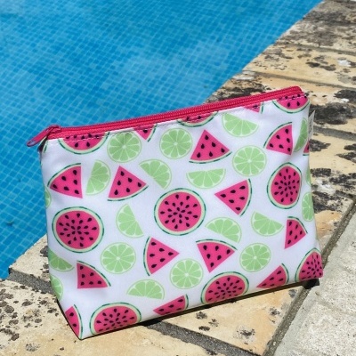 Necessaire Plastificada Pequena Melancias e Limas