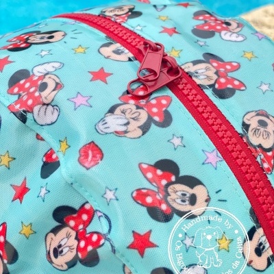 Mochila de Praia Minnie Fundo Azul