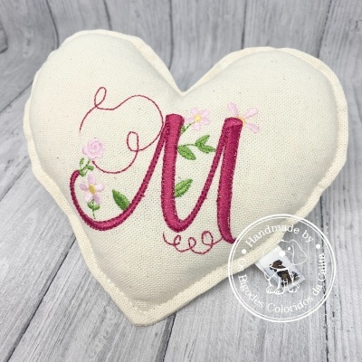 Coração de Cheiro com Monograma