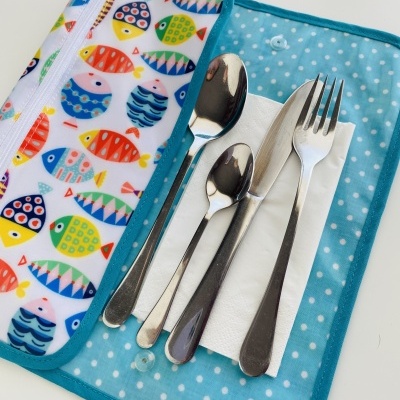 Individual de Refeição com porta talheres #002