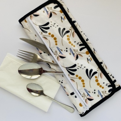 Individual de Refeição com porta talheres #003