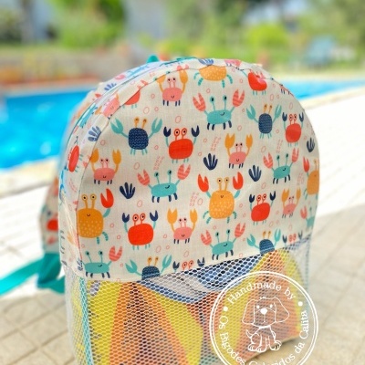 Mochila de Praia Caranguejos Coloridos