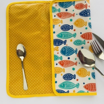 Individual de Refeição com porta talheres #001