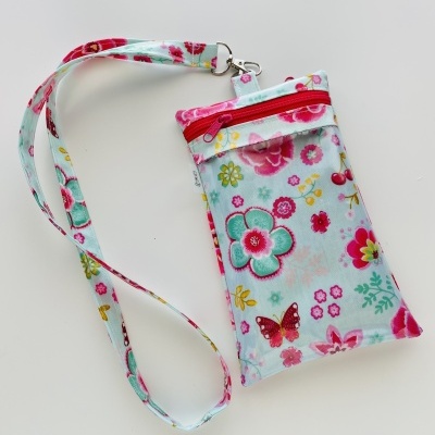 Bolsa Telemóvel Butterflies Flowers