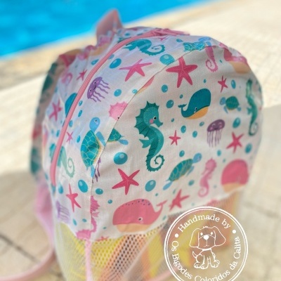 Mochila de Praia Girl Sea Animals
