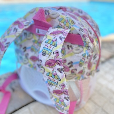 Mochila de Praia Bóias & Flamingos