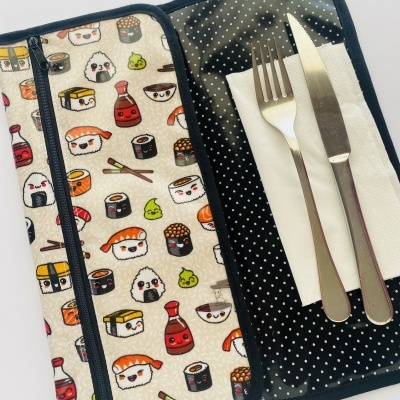 Individual de Refeição com porta talheres #006