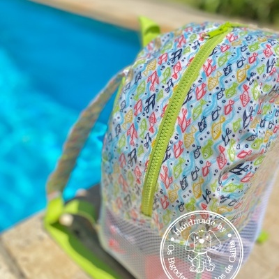 Mochila de Praia Peixinhos Coloridos