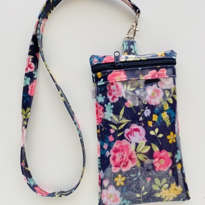 Bolsa Telemóvel Dark Blue Roses