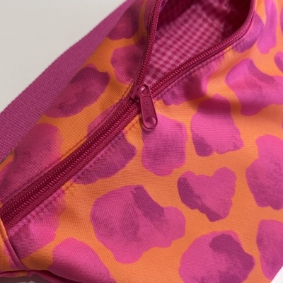 BumBag Vaca Rosa e Laranja