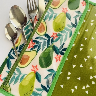 Individual de Refeição com porta talheres #005