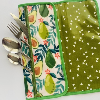 Individual de Refeição com porta talheres #005