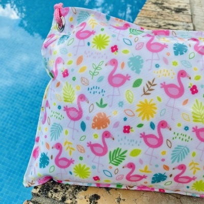 Almofada de Praia Tiny Flamingos
