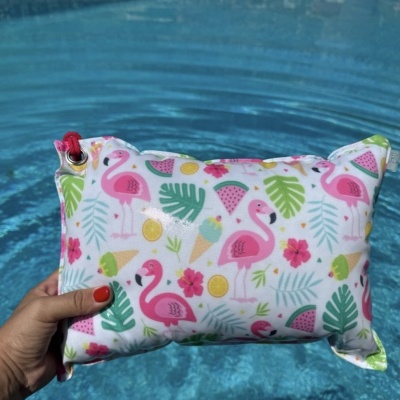 Almofada de Praia Pretty Flamingos