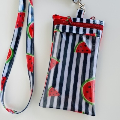 Bolsa Telemóvel melancias às riscas