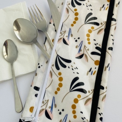 Individual de Refeição com porta talheres #003