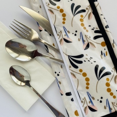 Individual de Refeição com porta talheres #003