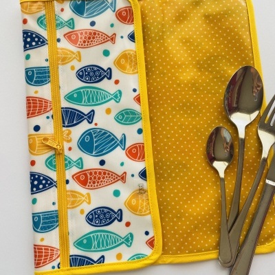 Individual de Refeição com porta talheres #001