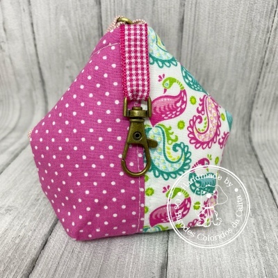 Porta-moedas fecho japonês Pavões