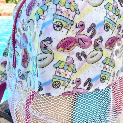 Mochila de Praia Bóias & Flamingos