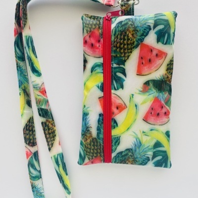 Bolsa Telemóvel Ananases e Melancias