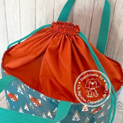 Lancheira Quadrada Red Panda