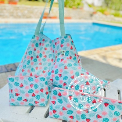 Saco de Praia Pretty Wattermelon