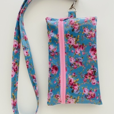 Bolsa Telemóvel Blue Roses