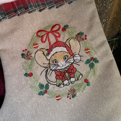 Bota de Natal Ratinho