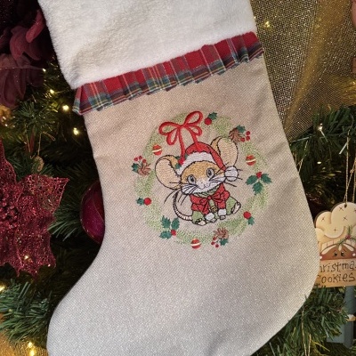 Bota de Natal Ratinho