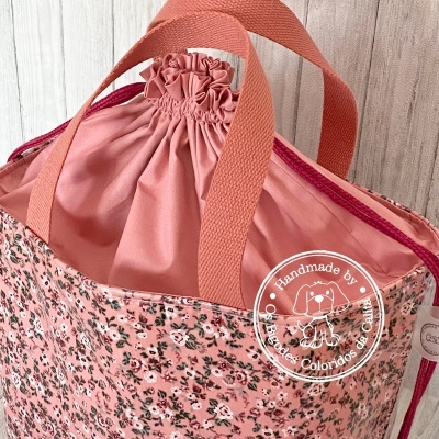 Lancheira Quadrada Romantic Flower Rose