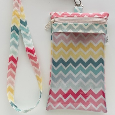 Bolsa Telemóvel Chevron às Cores