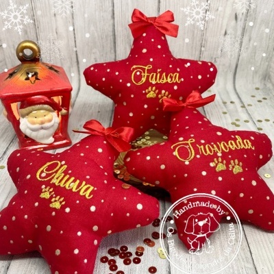 Estrela de Natal Personalizadas Pets