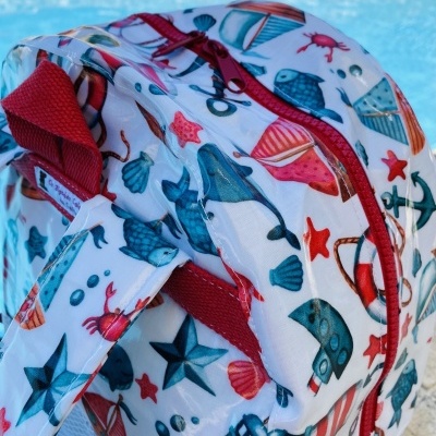 Mochila de Praia Barcos & Faróis