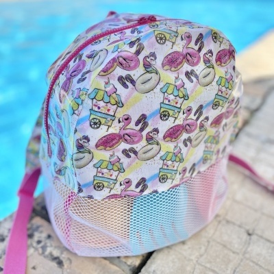 Mochila de Praia Bóias & Flamingos
