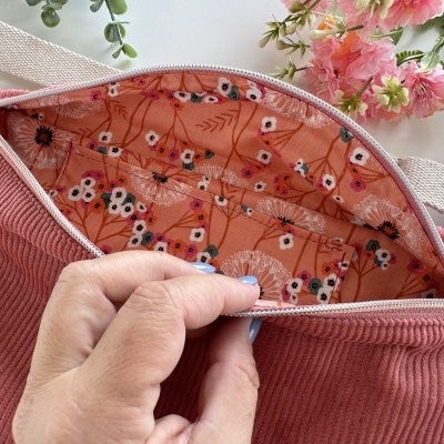 BumBag Bombazina Rosa Mosqueta