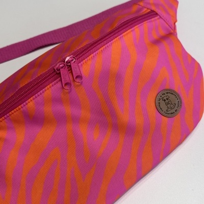 BumBag Zebra Rosa e Laranja