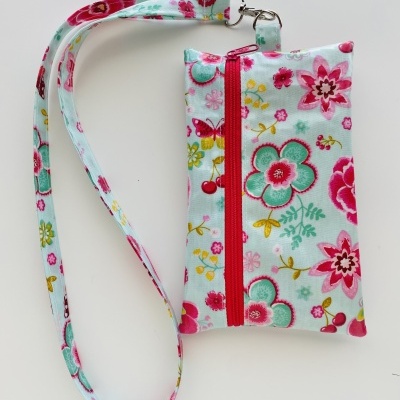 Bolsa Telemóvel Butterflies Flowers