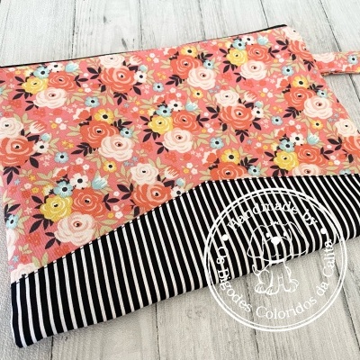 Bolsa de Mão Coral Roses