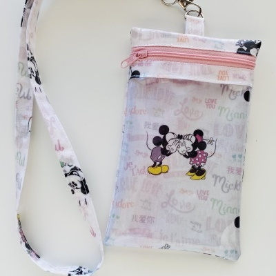 Bolsa Telemóvel Mickey&Minnie Apaixonados