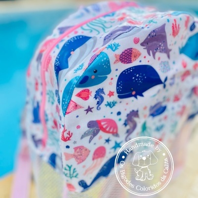 Mochila de Praia Animais Aquáticos