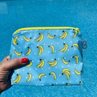 Necessaire Plastificada Pequena Bananas