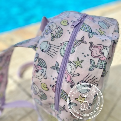 Mochila de Praia Happy Mermaids