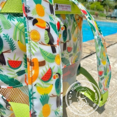 Mochila de Praia Animais Tropicais