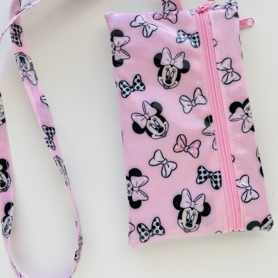 Bolsa Telemóvel Pink Minnie
