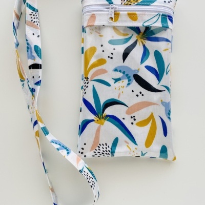 Bolsa Telemóvel Folhas e Pássaros