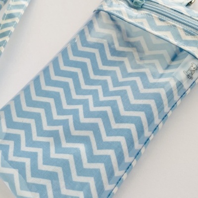 Bolsa Telemóvel Chevron Azul bebé