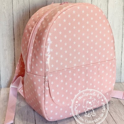 Mochila Estrelas Rosa