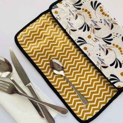 Individual de Refeição com porta talheres #003